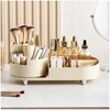 ECARLA organizer na pędzle i kosmetyki obrotowy 34,5x14,7x14,3cm Kremowy CB56K