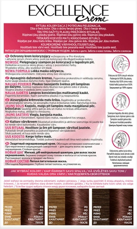 LOREAL Excellence Creme farba do włosów 4.15 Mroźny Brąz