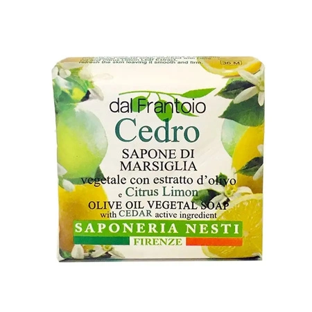 NESTI DANTE Dal Frantoio marsylkie mydło w kostce Cedr Linonka 100g