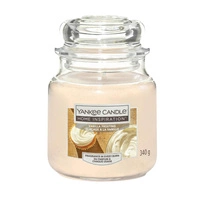 YANKEE CANDLE Home Inspiration Średnia świeca w słoiku VANILLA FROSTING 340g