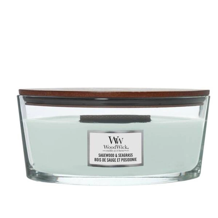 WOODWICK Core Hearthwick świeca w słoiku elipsa Sagewood & Seagrass 453g 
