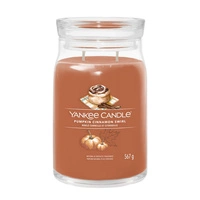 YANKEE CANDLE Signature Duża świeca w słoiku PUMPKIN CINNAMON SWIRL 567g