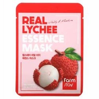 FARMSTAY Real Essence Mask maska do twarzy w płacie Lychee 23ml