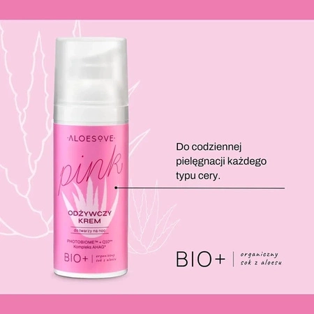 SYLVECO Aloesove Pink krem do twarzy na noc odżywczy 50ml TERMIN 12-2025