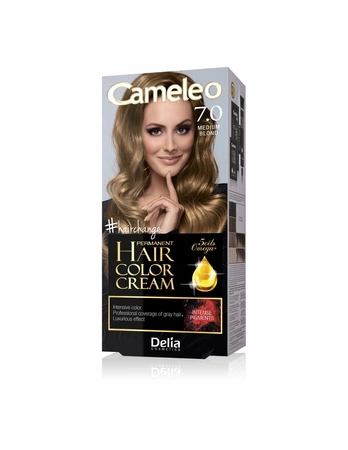 DELIA Cameleo farba do włosów permanentna 7.0 Medium Blond Omega+