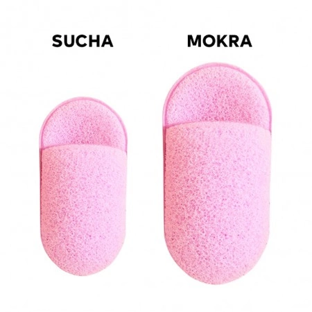 ECARLA gąbeczka do mycia twarzy na mokro 6,5x11cm 2szt GB19 2szt