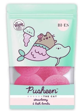 BIES Pusheen The Cat kule musujące do kąpieli 6x55g