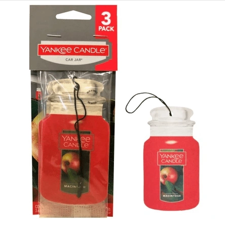 YANKEE CANDLE Car Jar Bonus 3 pcs Macintosh 3szt