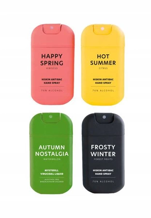 HISKIN Anitibac Hand spray do dezynfekcji rąk Frosty Winter Forest Fruits 30ml
