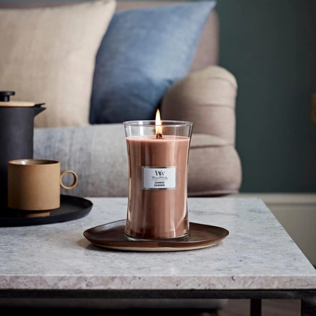 WOODWICK Pluswick duża świeca w słoiku CASHMERE 609,5g