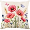 ECARLA Wiosna poszewka na poduszkę 45x45cm Maki POD217
