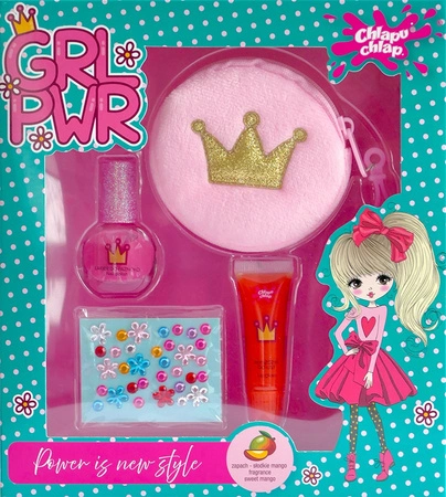 ESTETICA Chlapu Chlap Girl Power zestaw dziecięcy z kosmetyczką