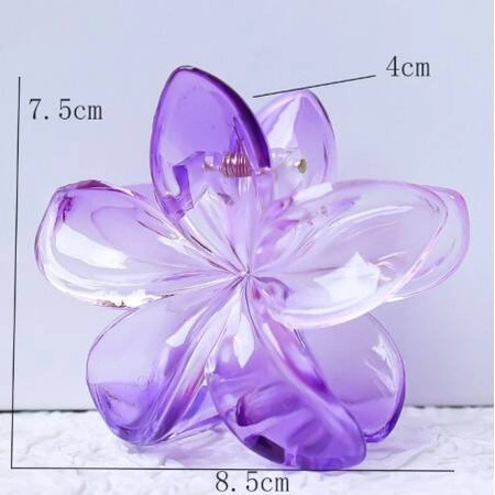 ECARLA spinka-klamra do włosów kwiat Moana Ombre fioletowy SP320