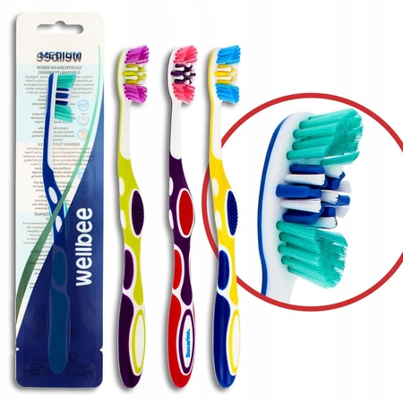 WELLBEE szczoteczka do zębów Medium 1szt.