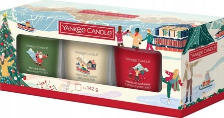 YANKEE CANDLE Apres Ski zestaw świec w kieliszkach 3x142g