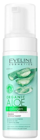 EVELINE Organic Aloe+Collagen pianka do twarzy 150ml TERMIN 16-02-2025