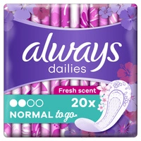 ALWAYS Dailies wkładki higieniczne Normal To Go Fresh scent 20szt