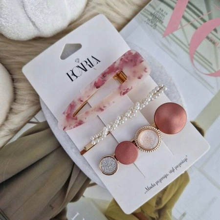 ECARLA zestaw spinek do włosów opalizujące 3szt SP265