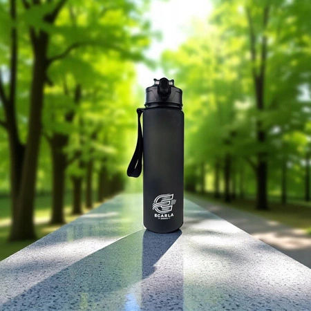 ECARLA Sports bidon butelka na wodę 750ml matowy Czarny BD48
