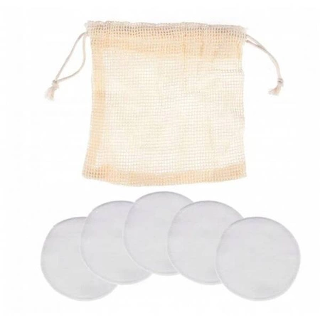 ECARLA płaki do demakijażu wielorazowe bambusowe 8cm AK01 6szt