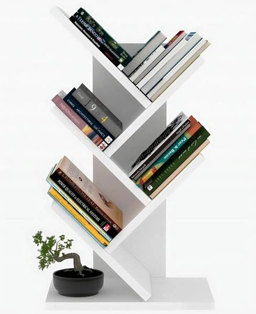 ECARLA regał 5 półek na książki na biurko SZ36B