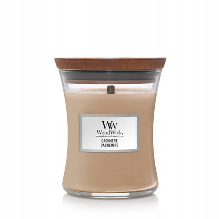 WOODWICK PlusWick średnia świeca w słoiku Cashmere 275g