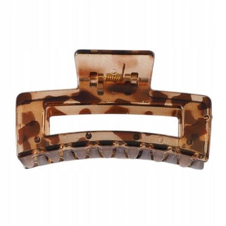 ECARLA spinka-klamra do włosów duża prostokąt Panterka SP360