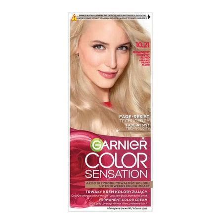 GARNIER Color Sensation krem do włosów 10.21 Jedwabisty Perłowy Blond