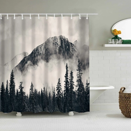 ECARLA zasłona prysznicowa łazienkowa 180x200cm 3D ZPR15