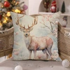 ECARLA Zima świąteczna poszewka na poduszkę 45x45cm Jeleń POD206