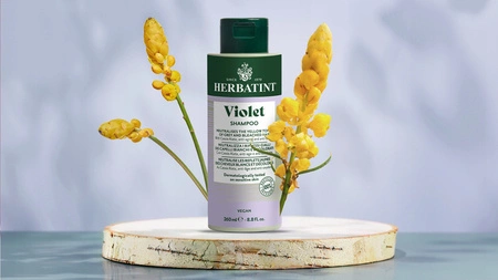 HERBATINT Bio Organic Violet szampon do włosów niweluje żółte tony 260ml
