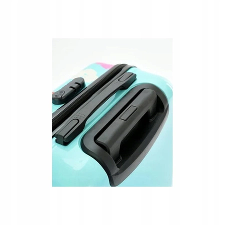 ECARLA walizka kabinowa dla dzieci z szyfrem Panda Niebieska WP07