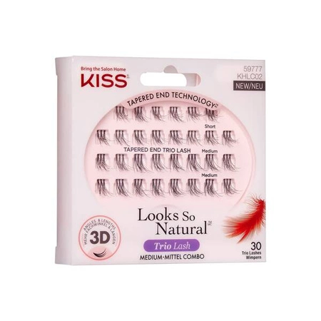 KISS Looks So Natural kępki sztucznych rzęs Trio Lash 3D
