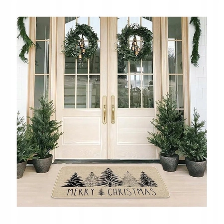 ECARLA dywanik wycieraczka świąteczna 60x90cm CHOINKI DYW13