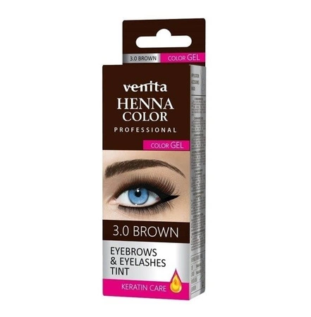 VENITA Henna Color Gel żelowa do brwi i rzęs 3.0 Brown