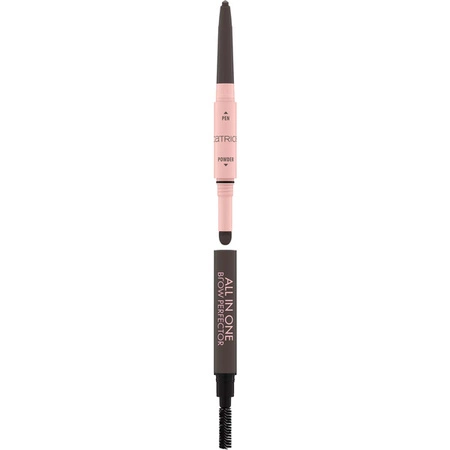 CATRICE All In One Brow Perfector kredka + cień do brwi ze szczoteczką 030 Dark Brown