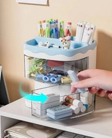 ECARLA organizer z szufladkami niebieski CB30N