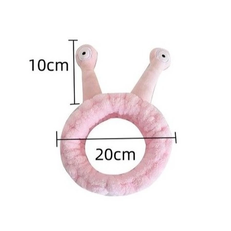 ECARLA opaska kosmetyczna do włosów Ślimak 20x5cm Róż OPK22R