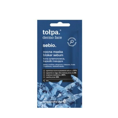 TOŁPA Sebio nocna maska bloker sebum 8ml