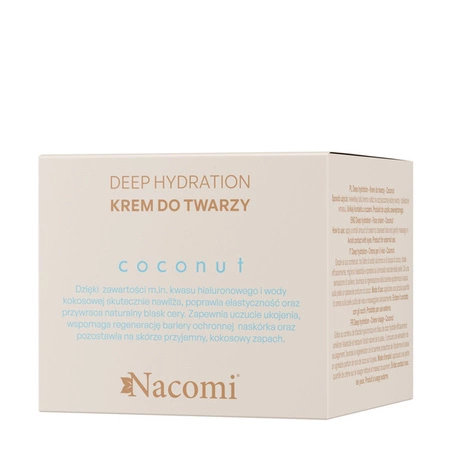 NACOMI Deep Hydration Coconut krem do twarzy głęboko nawilżający 40ml