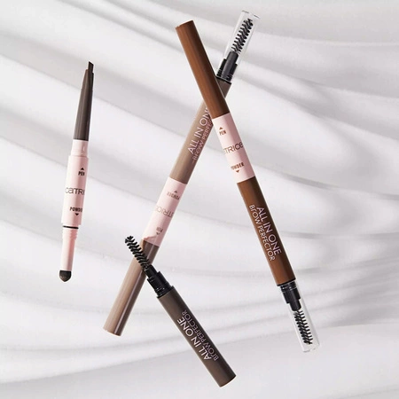 CATRICE All In One Brow Perfector kredka + cień do brwi ze szczoteczką 030 Dark Brown