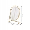 ECARLA lusterko kosmetyczne stojące, jednostronne wysokość 27cm L21
