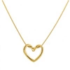 ECARLA naszyjnik ze stali szlachetnej pozłacanej ŻYŁKA SERCE NST2152