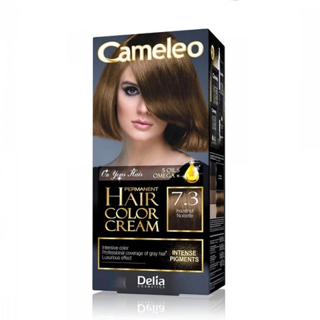 DELIA Cameleo farba do włosów permanentna 7.3 Hazelnut Omega+