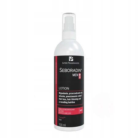 SEBORADIN Men lotion przeciw wypadaniu, przerzedzaniu się włosów, powstawaniu zakoli 100ml 