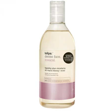 TOŁPA Dermo Face Rosacal łagodny płyn micelarny do mycia twarzy i oczu 400ml