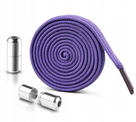 ECARLA sznurówki do butów elastyczne, bez wiązania Fiolet 2szt