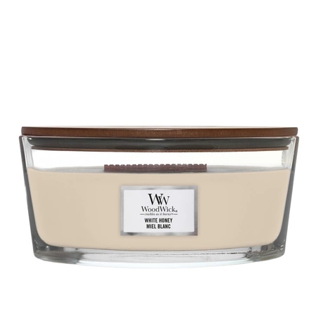 WOODWICK Core Hearthwick świeca w słoiku elipsa WHITE HONEY 453g