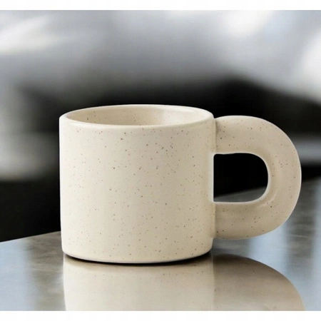 ECARLA kubek z uchem ceramiczny, nakrapiany 300ml CUP21