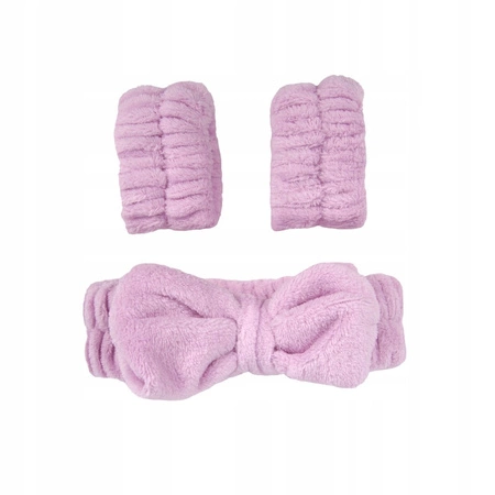 DONEGAL zestaw pielęgnacyjny opaski na nadgarstki i do włosów 6058 3szt